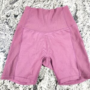 Ptula Women's Mauve High-Waisted Shorts